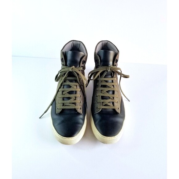 TCG Bomber Jacket Green Canvas Mid Top Zipper Lifestyle Sneakers Shoes Sz 44 11 - Picture 5 of 16